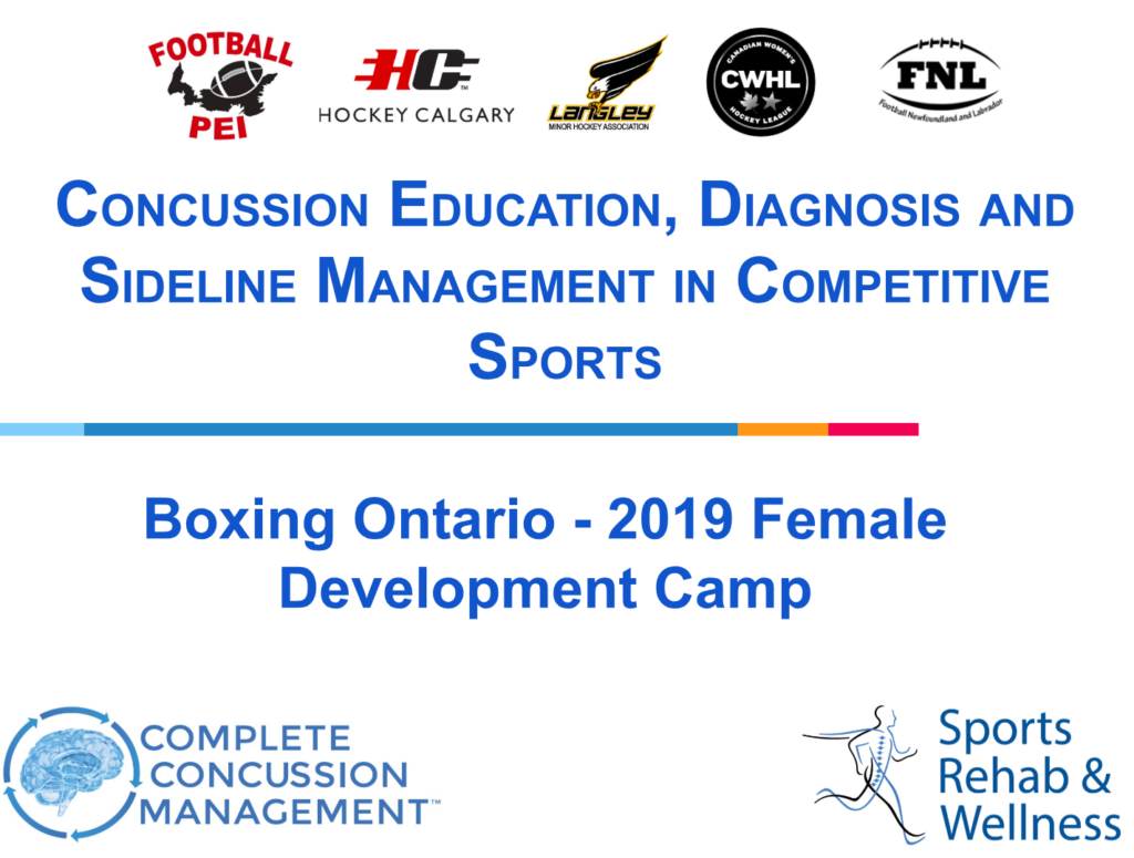Concussion Education, Diagnosis and Sideline Management in Competitive Sports