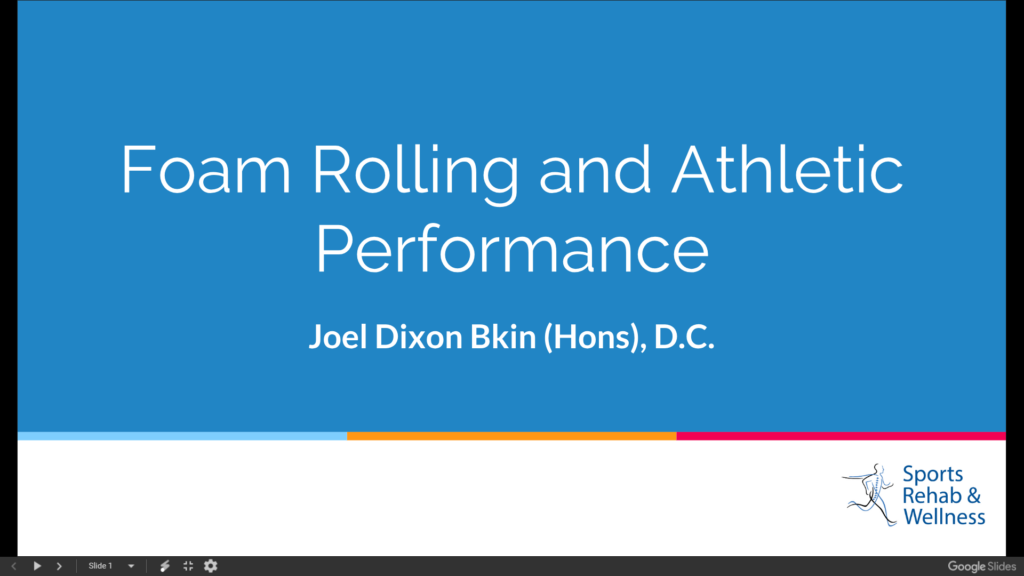 Foam Rolling and Athletic Performance