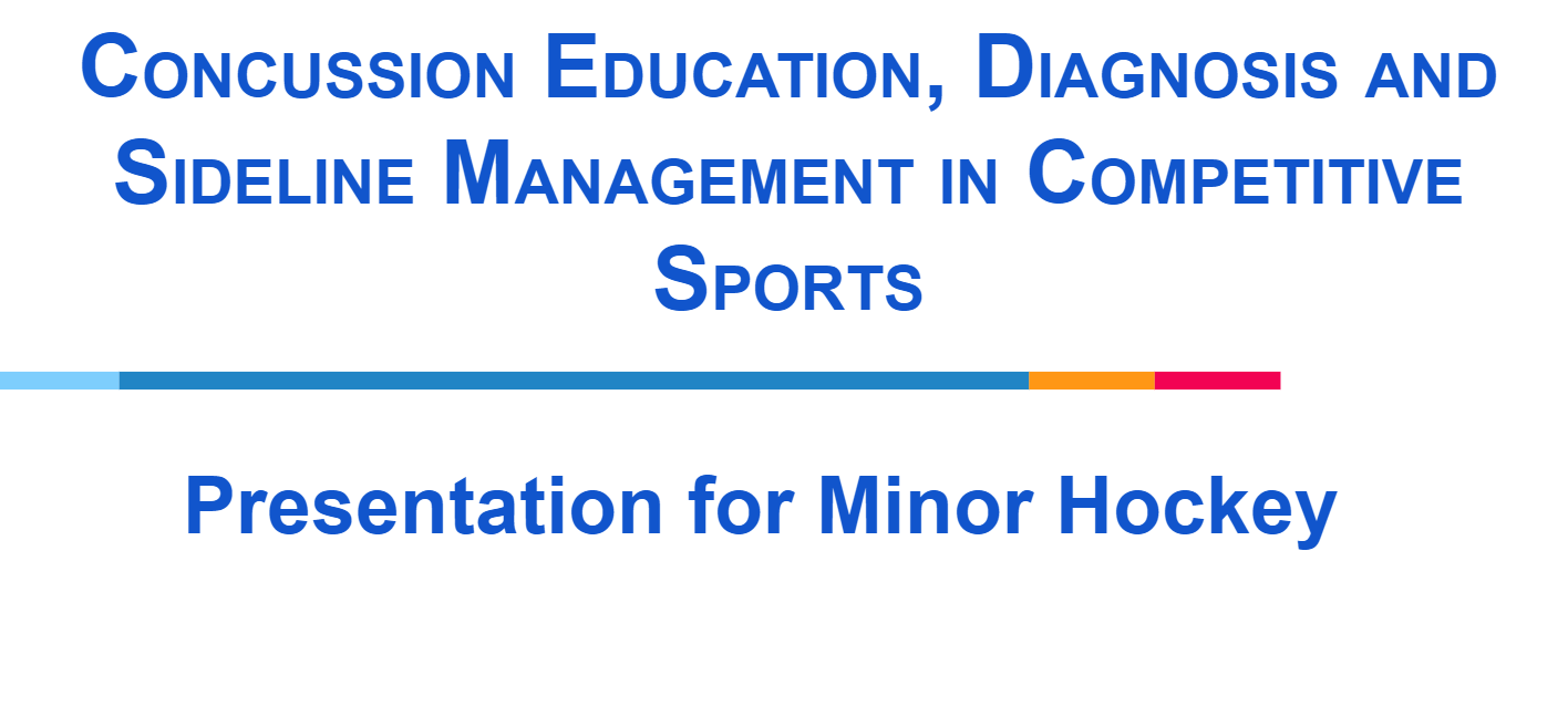 Minor Hockey Concussion Presentation